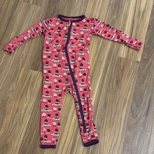 Kickee Pants Baby Boys Outer Space 9-12 Months Sleeper Pajamas Red VGC